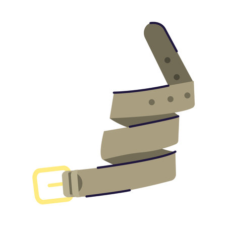 Leather belt iconのイラスト素材