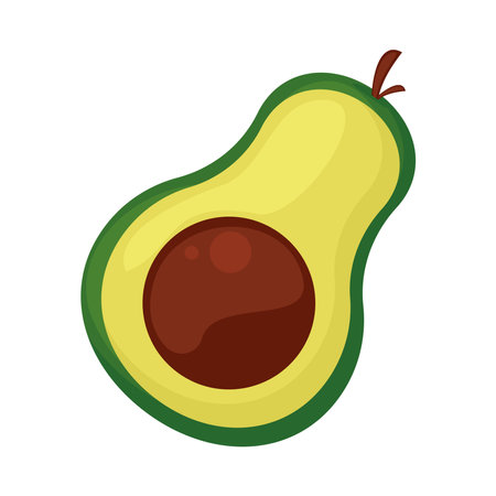 avocado vegetable iconのイラスト素材