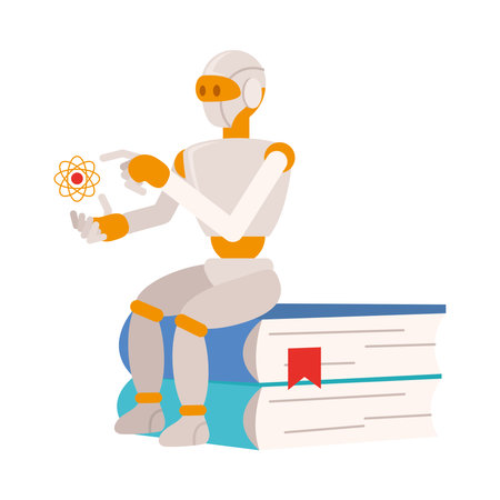 ai education scienceのイラスト素材