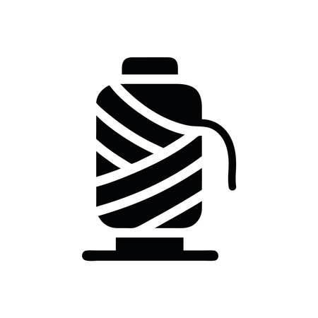 Yarn spool textile industry materialのイラスト素材