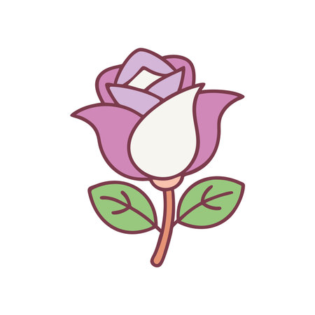 Wildflower rose botanical illustrationのイラスト素材