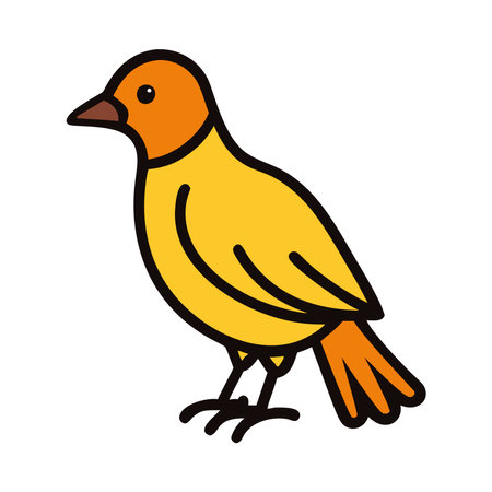 Yellow Bird Wildlife Nature Animalのイラスト素材