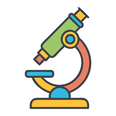 Biology microscope icon
