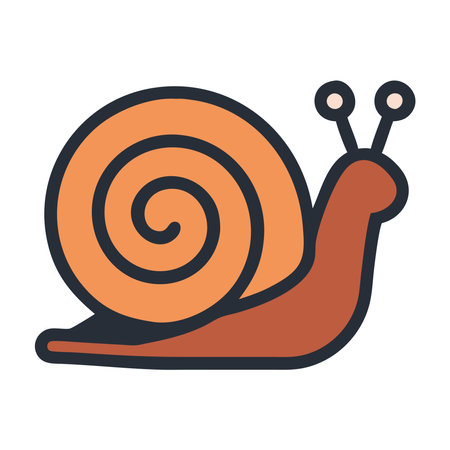 Desert wildlife snail icon illustrationのイラスト素材