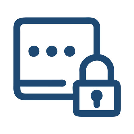 Secure Communication Lock Telecommunications Industry Iconのイラスト素材
