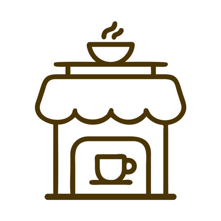 Coffee culture coffee shop iconのイラスト素材