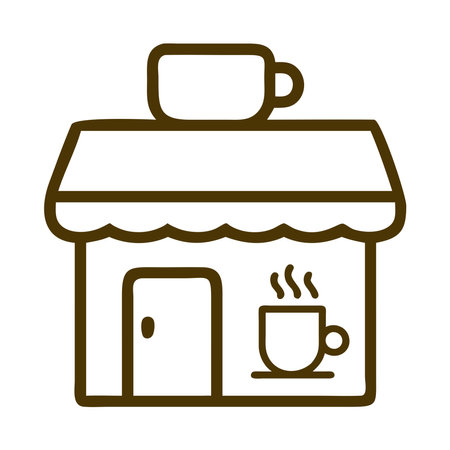 Coffee culture coffee shop iconのイラスト素材