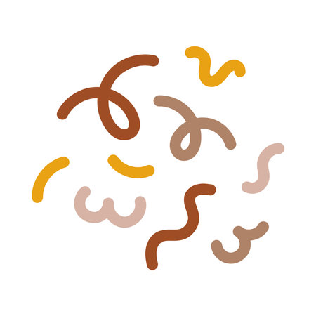 Abstract Shapes Doodle Freeform Artistic Motion Patternのイラスト素材