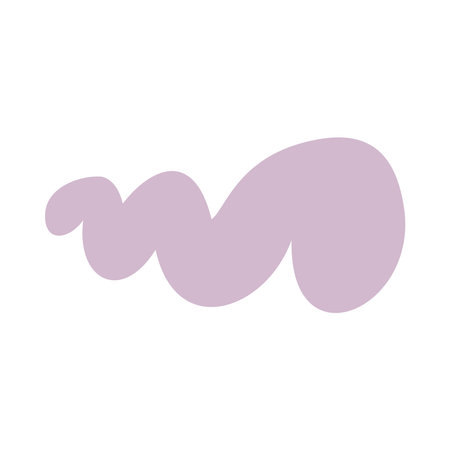 Abstract lavender wave blob shape iconのイラスト素材