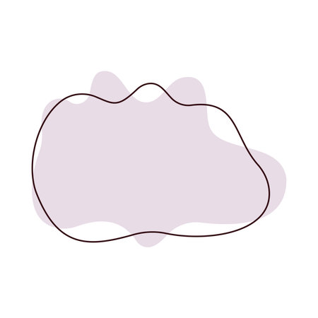 Abstract pastel pink blob shape iconのイラスト素材