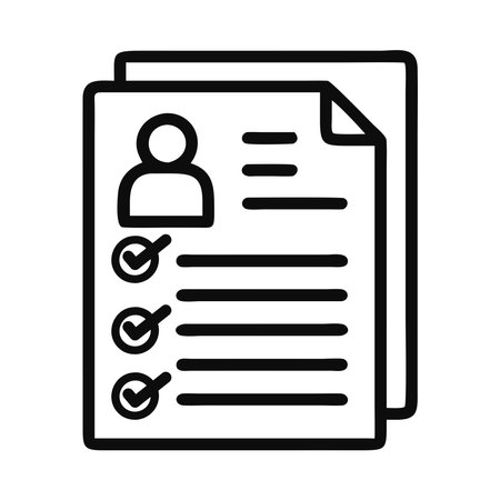 Business registration profile iconのイラスト素材