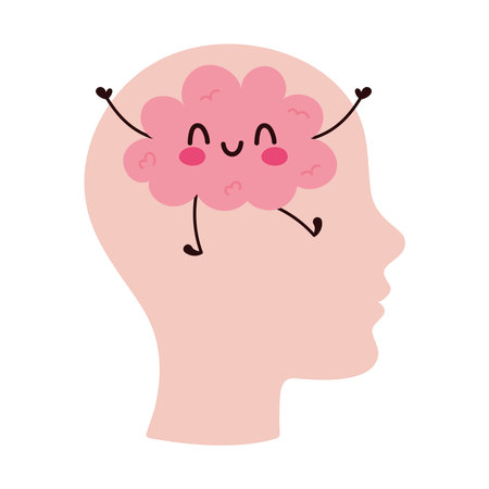 Happy Mind Positive Thoughtsのイラスト素材