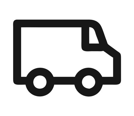Icon user interface delivery truckのイラスト素材
