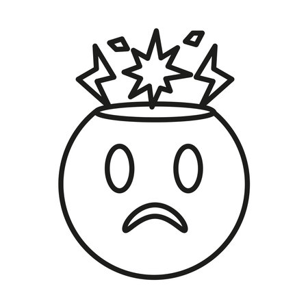 Mind Blown Surprised Brain Explosionのイラスト素材