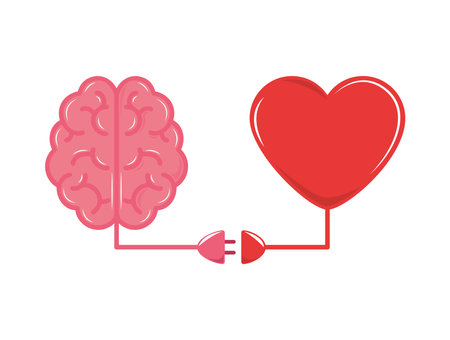 heart mind connectionのイラスト素材