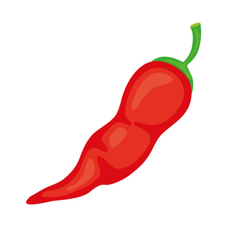 Red Chili Spicy Pepper Ingredientのイラスト素材