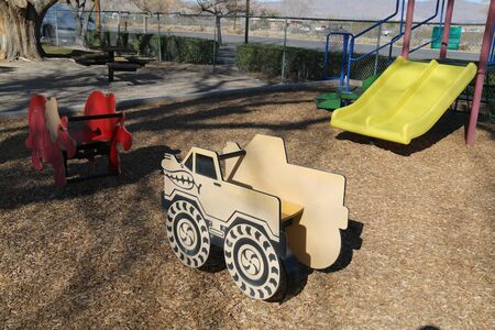 rocking kids playground ride and slide