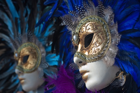 carnival masks in veniceの写真素材