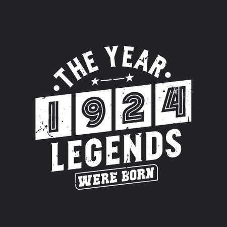 The year 1924 Legends were Bornのイラスト素材