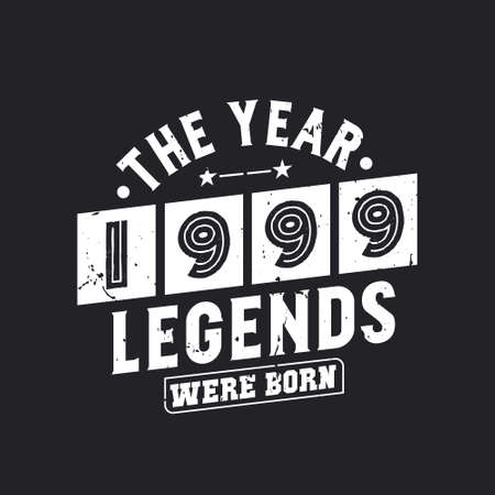 The year 1999 Legends were Bornのイラスト素材