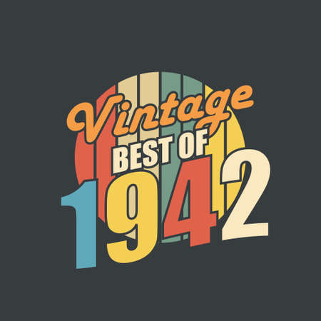 Vintage Best of 1943. 1943 Vintage Retro Birthdayのイラスト素材