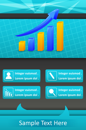 Business flyer for advertisment and promotion in vectorのイラスト素材