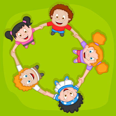 Friendship Day background with friends in vectorのイラスト素材