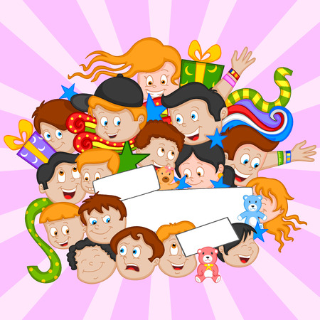 Friendship Day background with friends in vectorのイラスト素材