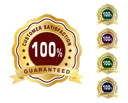 Customer satisfaction badgeのイラスト素材