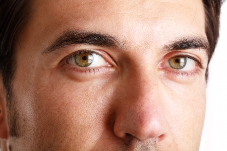 Close-up shooting of a man's faceの写真素材