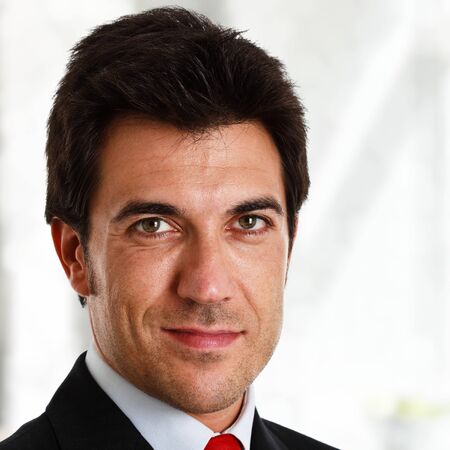 Portrait of a smiling businessmanの写真素材