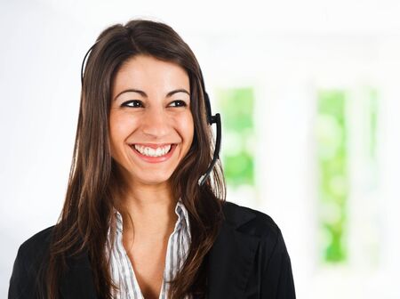 Beautiful customer representative portraitの写真素材