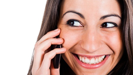 Portrait of a young smiling businesswomanの写真素材