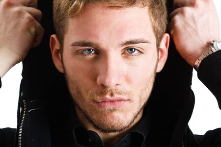 Portrait of an handsome young manの写真素材