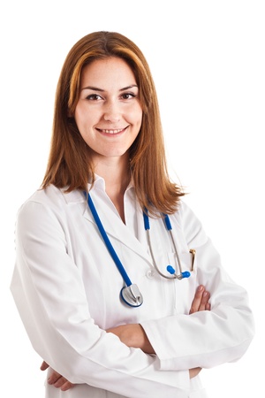 Portrait of a beautiful smiling doctorの写真素材