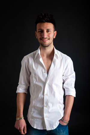 Fashion portrait of an handsome young man