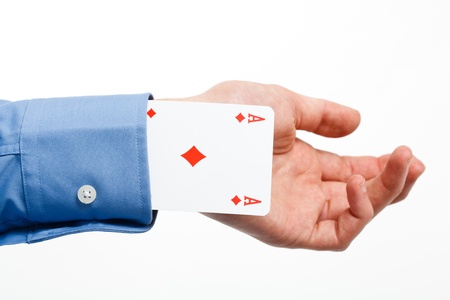 Ace up the sleeveの写真素材