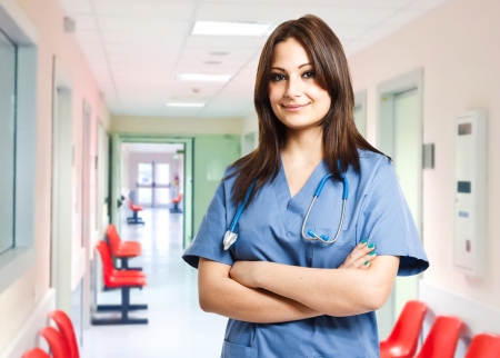 Portrait of a beautiful smiling nurse Portrait of a beautiful smiling nurse