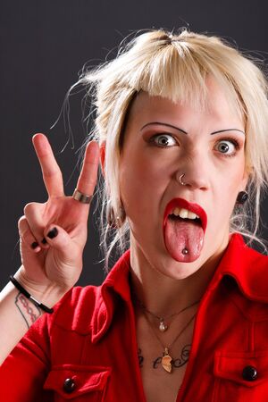 Funny woman portrait
