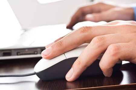 Man using a personal computer