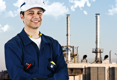 Portrait of an handsome engineer