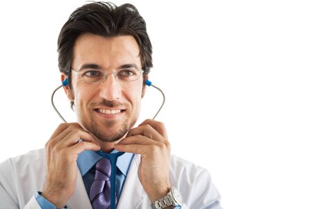 Close-up of a doctor at workの写真素材