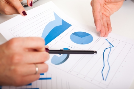 Business people at work during a meetingの写真素材