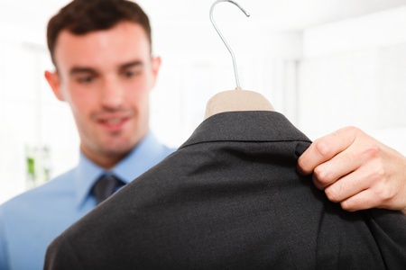 Portrait of a man looking a dressの写真素材