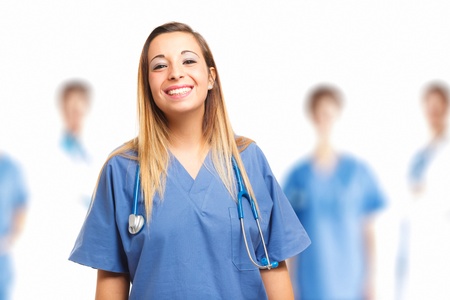 Portrait of a beautiful smiling nurseの写真素材