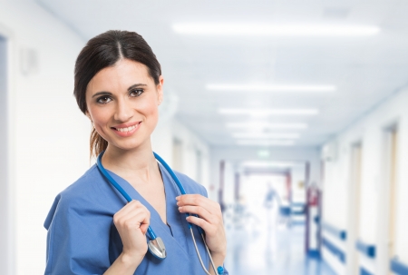 Portrait of a beautiful smiling nurseの写真素材
