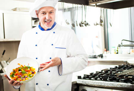 Portrait of a chef at work