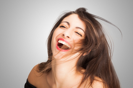 Fashion portrait of a beautiful womanの写真素材