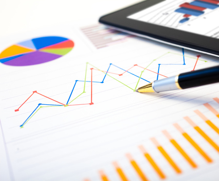 Financial data analysis conceptの写真素材
