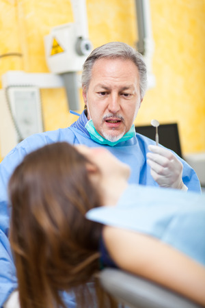 Dentist at workの写真素材